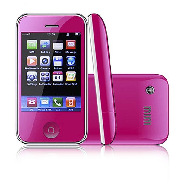 Celular MP10 Mini Hiphone com 2 Chips e TV - Rosa - Desbloqu